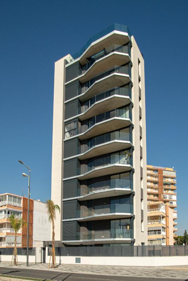Modern Sea Front Jacuzzi Blue Sky Lägenhet Alicante Exteriör bild