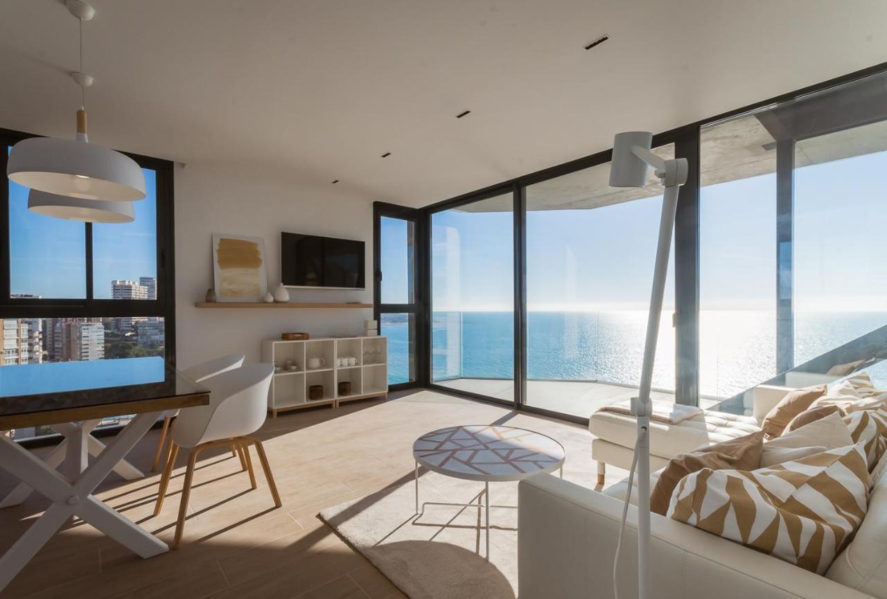 Modern Sea Front Jacuzzi Blue Sky Lägenhet Alicante Exteriör bild